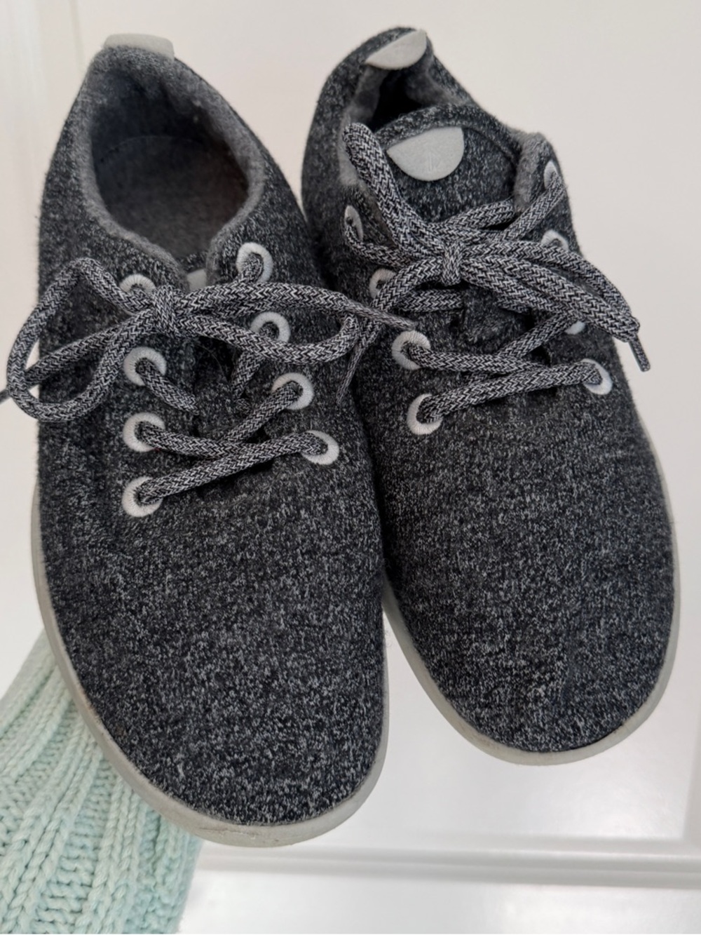Allbirds charcoal knit sandals